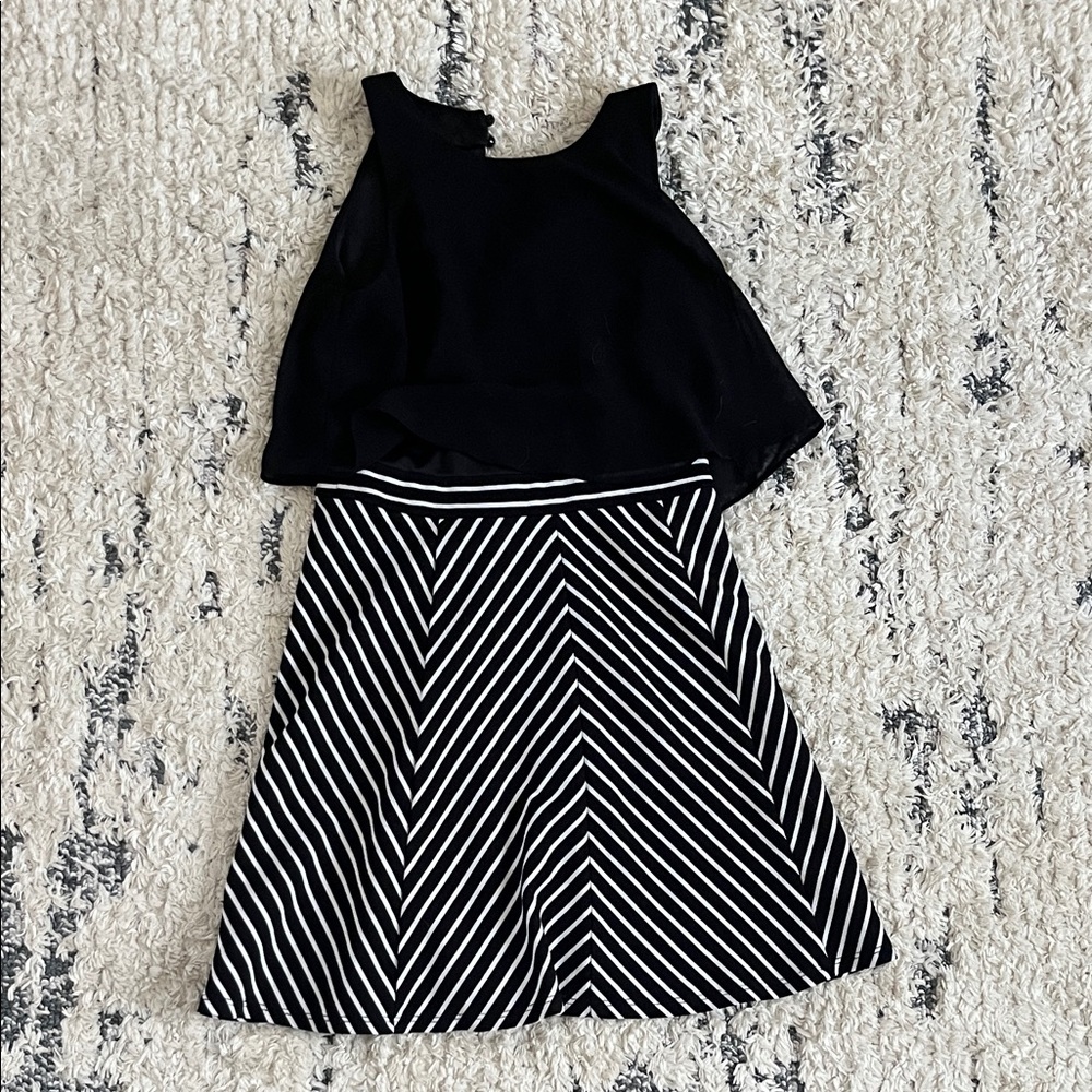 Black and White Chevron Dress
